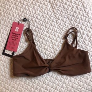 Blackbough Cocoa Bikini Top NWT